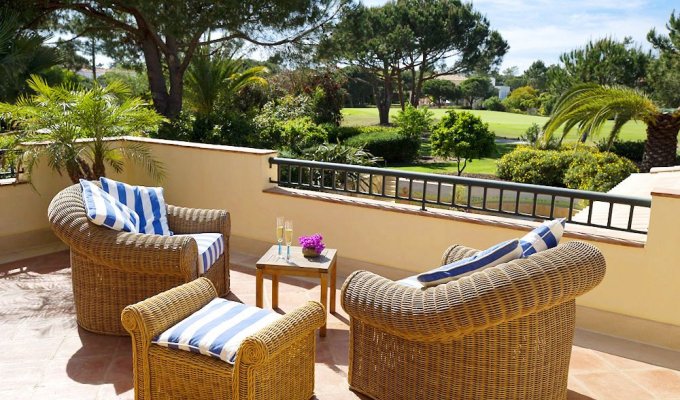 Location Villa Luxe Portugal Quinta do Lago avec piscine chauffée et vue sur le golf, Algarve