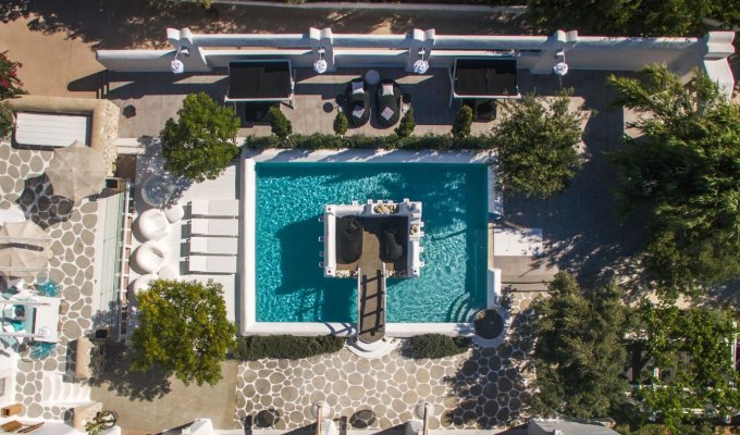 Location villa Grece sur l'Ile de Naxos avec piscine privée à 5 min à pieds de la plage de St George