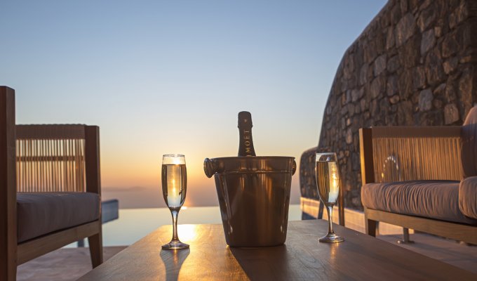 Grece Location Villa Mykonos vue mer avec piscine privée