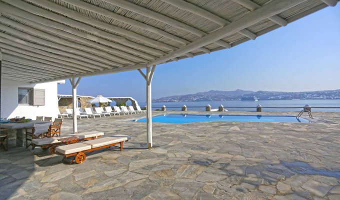 Grece Location Villa Mykonos avec piscine privée et vue sur la mer