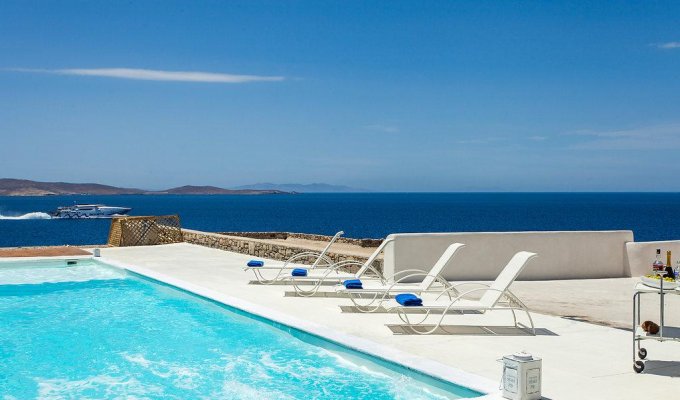 Grece Location Villa Mykonos avec piscine privée et vue sur la mer