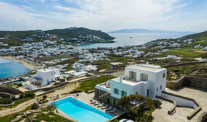 Grece Location Villa Mykonos avec piscine privée et vue sur la mer