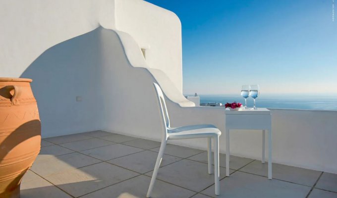 Grece Location Villa Mykonos vue mer avec piscine