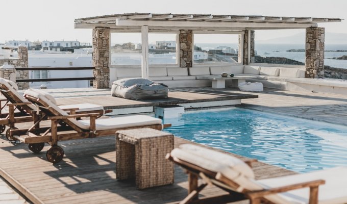 Grece Location Villa Mykonos avec piscine privée et vue mer