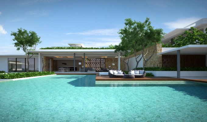 Thailande Location Villa à Koh Samui avec piscine privée, vue mer et Personnel