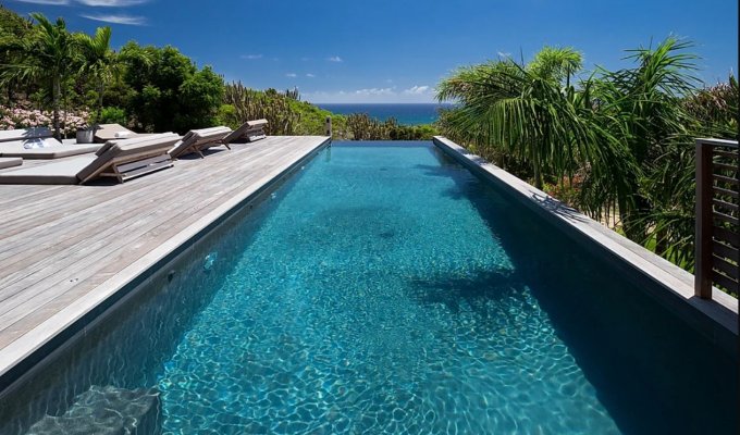Location Vacances St Barthélémy - Villa de Luxe à St Barth sur les hauteurs de Petit Cul de Sac, avec piscine privée et très belle vue mer - Caraibes - Antilles Francaises