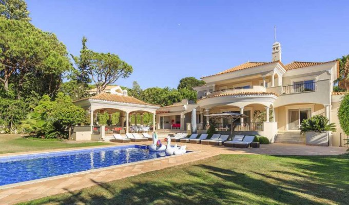 Location Villa Luxe Portugal Quinta do Lago avec piscine chauffée & personnel et vue sur le golf, Algarve