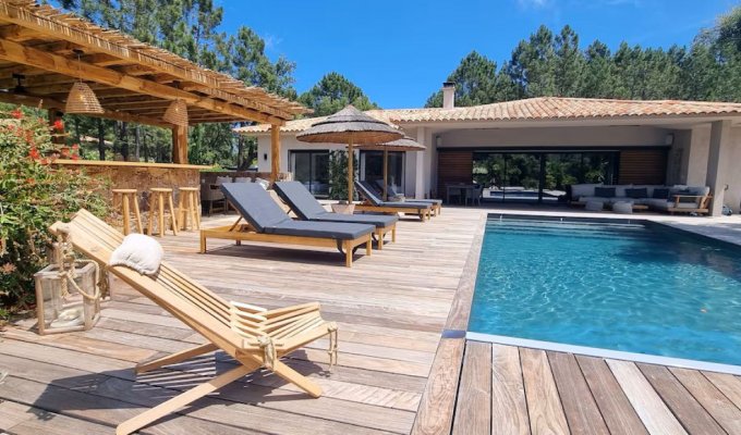 Corse Location Villa luxe Cala Rossa Porto Vecchio Piscine chauffée