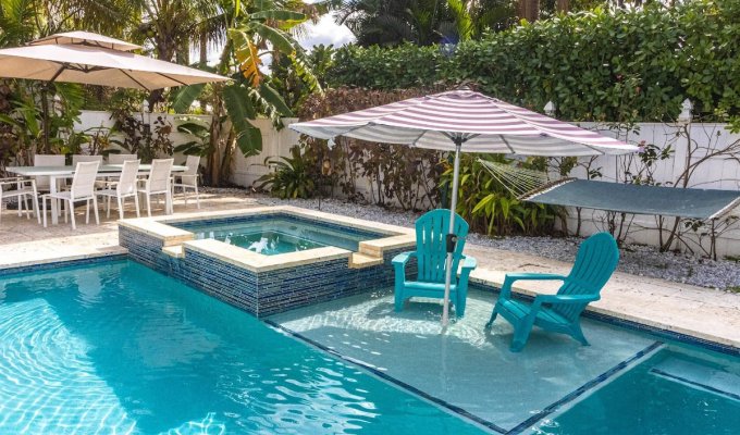 Floride Location Villa Hollywood beach avec piscine privée et jacuzzi