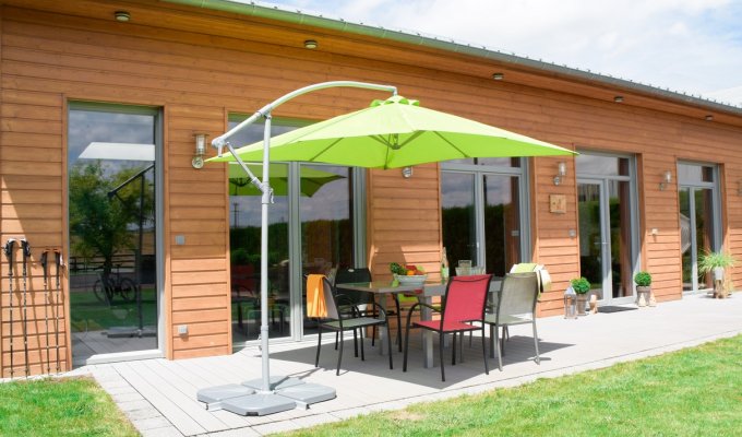Location maison vacances 5* Ardennes piscine intérieure salle de fitness et sauna