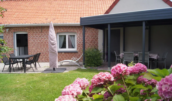 Location maison vacances Saint Omer dans une ferme avec animaux et piscine couverte et chauffée