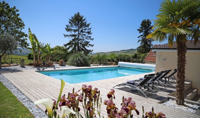 Location Maison vacances Champagne piscine  ext chauffée proche Epernay