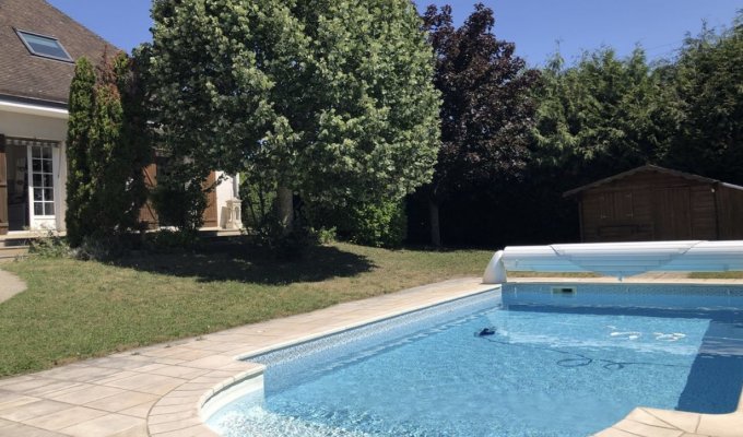 Location Maison vacances Champagne piscine privée ext magasins d usines Troyes proche Lacs et Nigloland