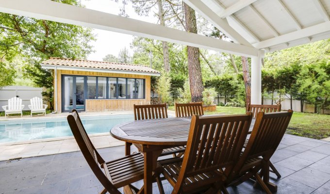 Location villa Pyla Arcachon piscine chauffee