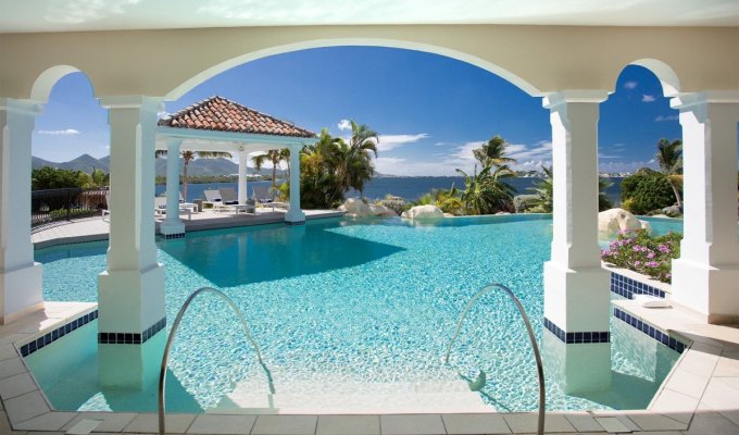 St Martin Location Villa Terres Basses avec piscine privée