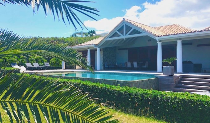 St Martin Location Villa Baie Orientale Piscine Vue mer