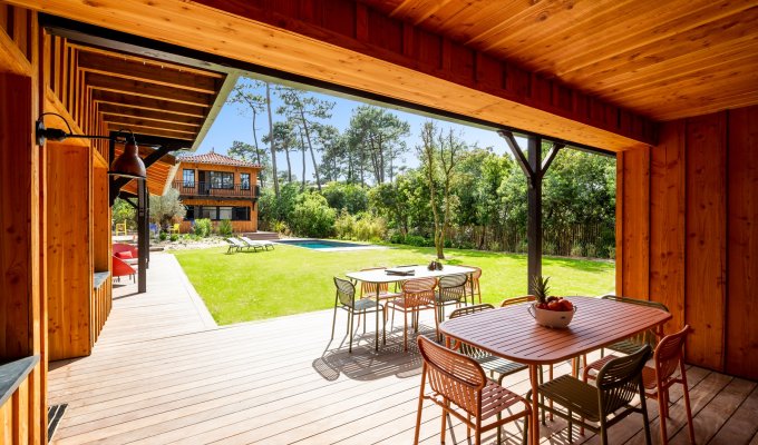 Location villa de luxe Cap Ferret Bassin d'Arcachon 7 chambres avec piscine privée chauffée