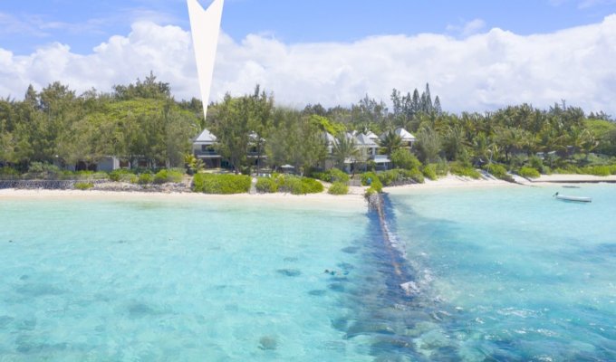 Location villa Ile Maurice pieds dans l’eau à Pointe d'Esny Cote Sud