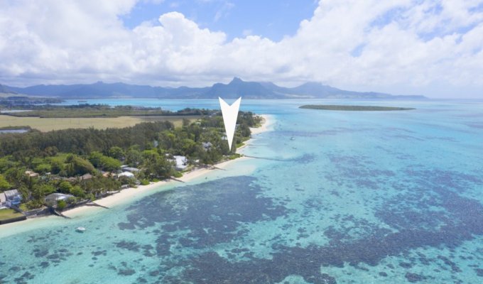 Location villa Ile Maurice pieds dans l’eau à Pointe d'Esny Cote Sud