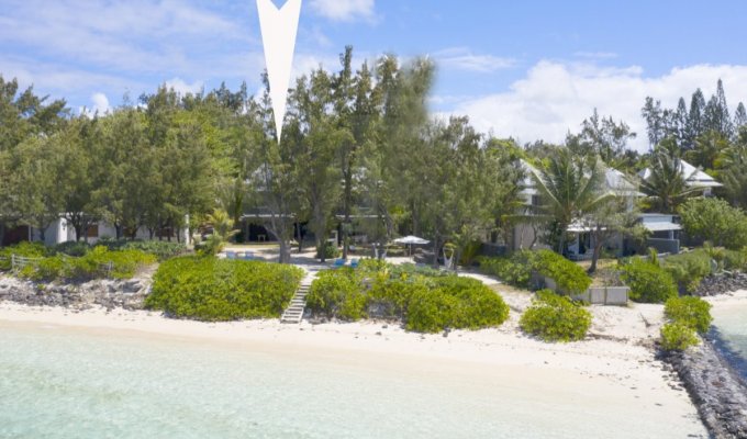 Location villa Ile Maurice pieds dans l’eau à Pointe d'Esny Cote Sud