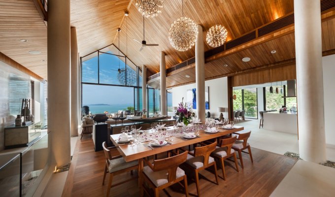 Location Villa Luxe Phuket avec personnel et chef vue mer SHA+ à Cape Yamu