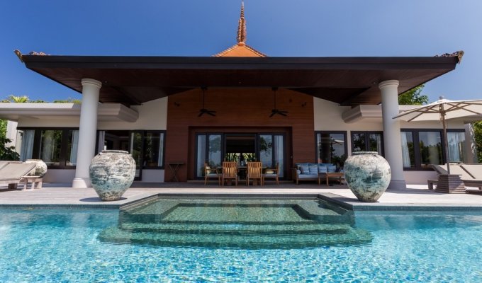 Location Villa Luxe Phuket Bang Tao Beach avec personnel et chef vue mer SHA+