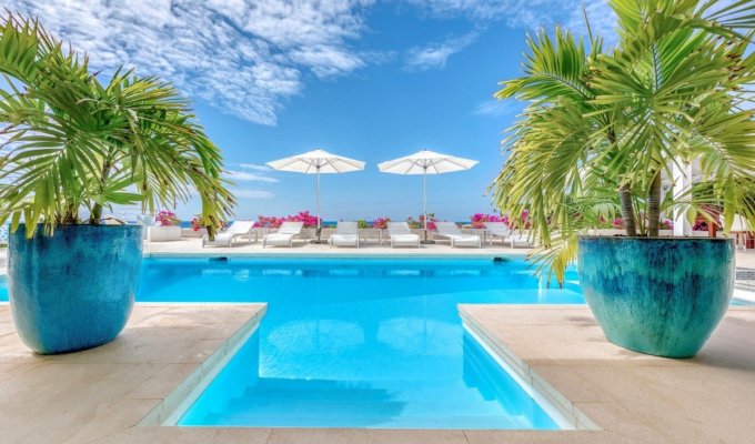 Location Villa Terres Basses Saint-Martin avec Piscine Vue mer proche de la plage Long Bay Beach