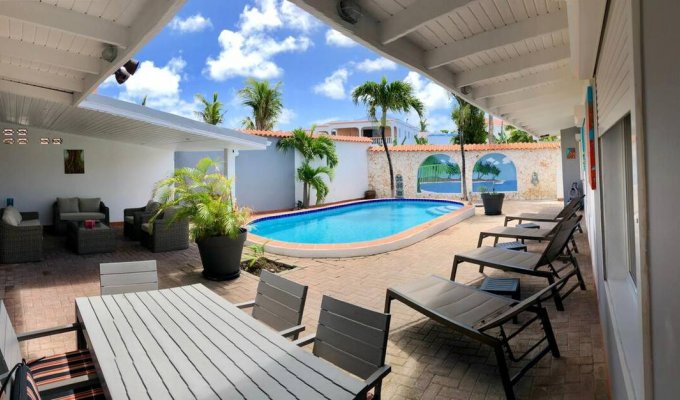 St Maarten Location Villa Beacon Hill Piscine proche restaurants