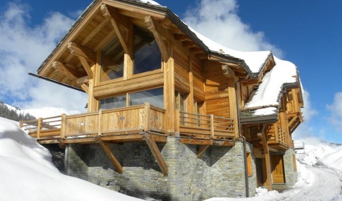 Location Chalet Luxe Vars  proche des pistes avec piscine chauffée