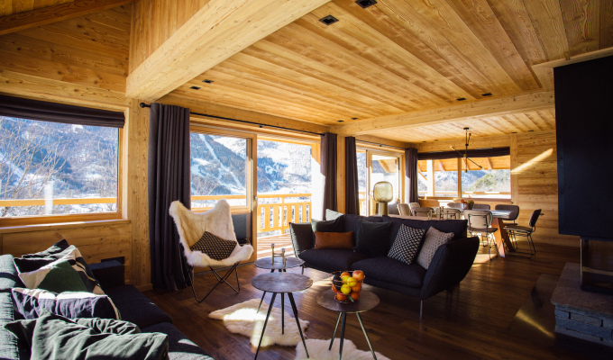 Location Chalet Luxe Serre Chevalier proche des pistes avec bain nordique et service de conciergerie