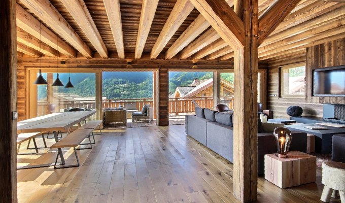 Location Chalet de Luxe proche pistes Alpes du Sud avec piscine chauffée spa et sauna