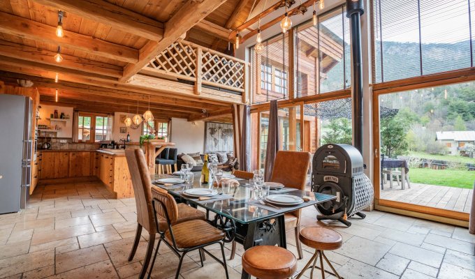 Location Chalet Luxe Serre Chevalier proche des pistes avec bain nordique