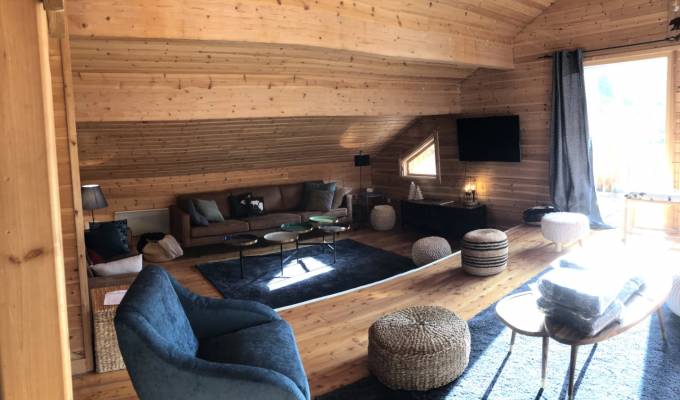 Location Chalet Luxe Vars proche pistes spa sauna Alpes du Sud