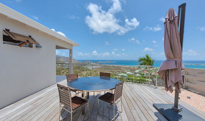 St Martin Location Villa Baie Orientale Vue mer