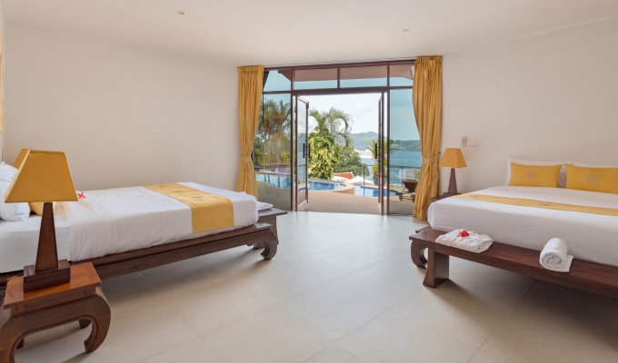 Location villa Phuket à Patong avec piscine privée, personnel et vue mer imprenable