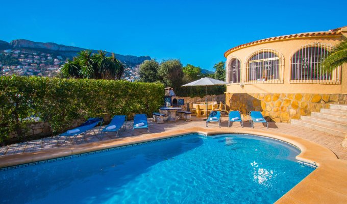 Location villa Calpe Costa Blanca avec piscine privée 3 chambres proche des plages