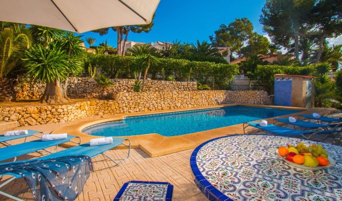 Location villa Calpe Costa Blanca avec piscine privée 3 chambres proche des plages