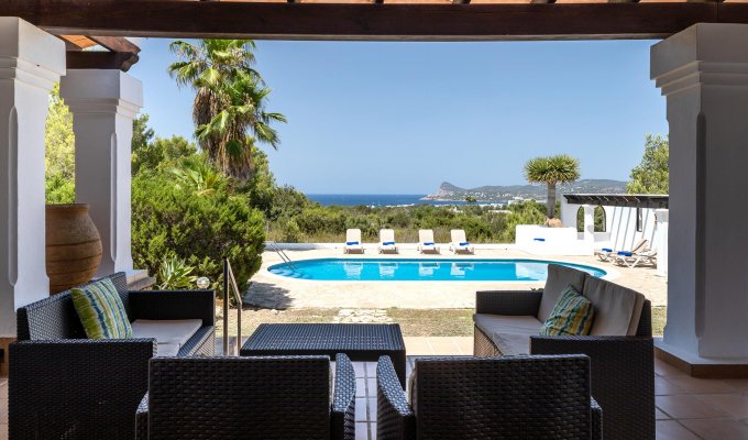 Location villa de luxe Ibiza avec piscine privée et vue mer et montagne 4 chambres Sant Agustí D´ Es Vedrà