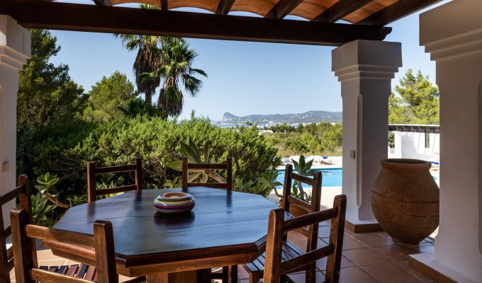 Location villa de luxe Ibiza avec piscine privée et vue mer et montagne 4 chambres Sant Agustí D´ Es Vedrà