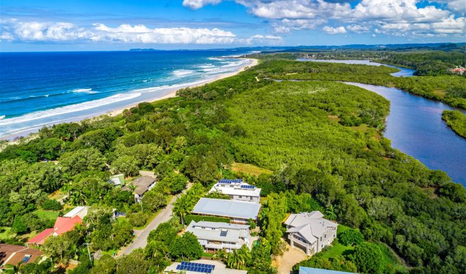 Location villa Byron Bay New Brighton 5 chambres sur la plage avec piscine privée et barbecue