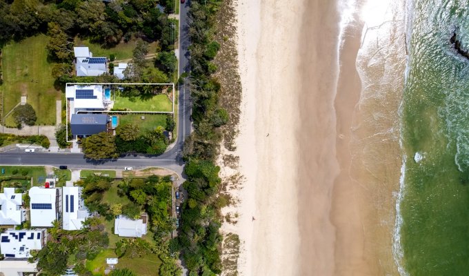 Location villa Byron Bay New Brighton 6 chambres sur la plage avec piscine privée et barbecue