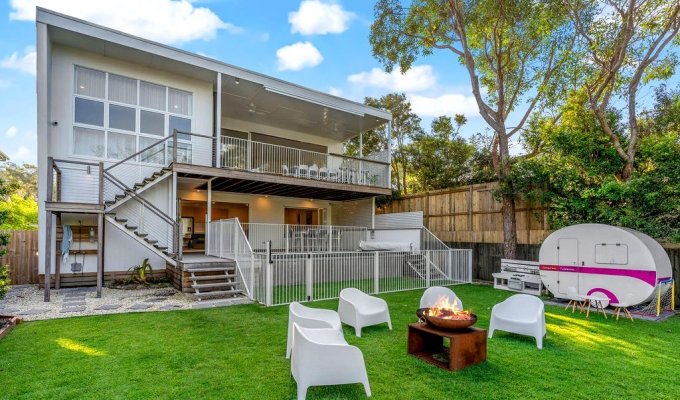 Location villa Byron Bay New Brighton 6 chambres sur la plage avec piscine privée et barbecue