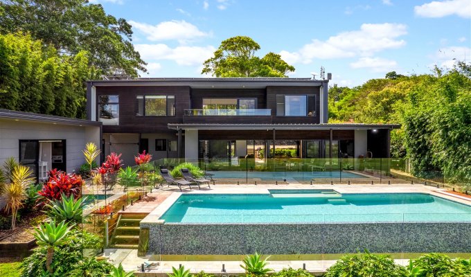 Location villa Byron Bay Newrybar 4 chambres avec piscine privée et superbe vue