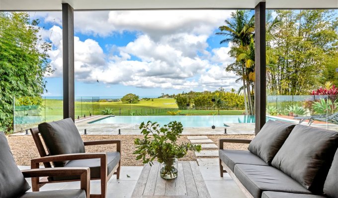Location villa Byron Bay Newrybar 4 chambres avec piscine privée et superbe vue