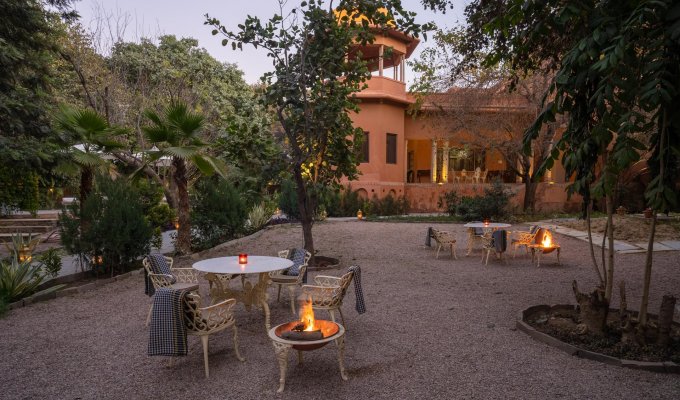 Location villa de luxe Jaipur Rajasthan style résidence royale avec piscine privée, personnel, ménage et petit-déjeuner 