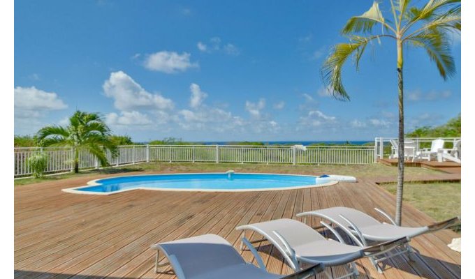 Location maison Saint-François Guadeloupe avec piscine privée à 200m de la plage