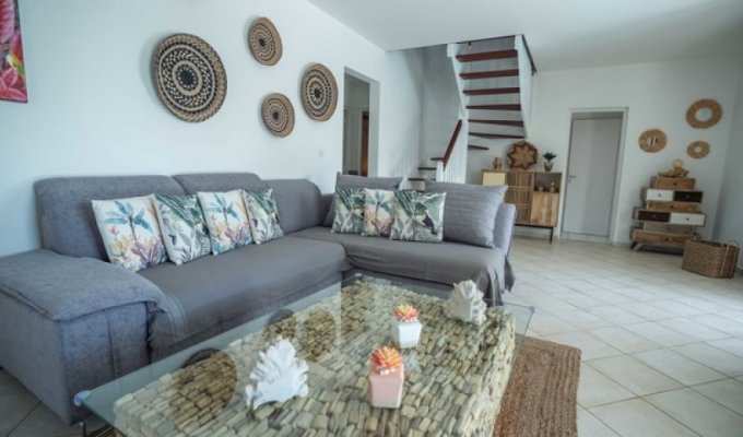 Location villa de vacances en Guadeloupe à St-François avec accès privé à 2 plages