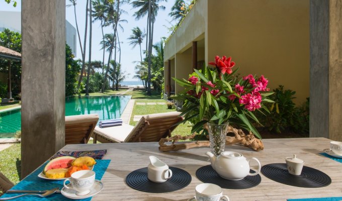 Sri Lanka Location Vacances Villa à  Galle avec piscine privée et personnel inclus au bord de la plage