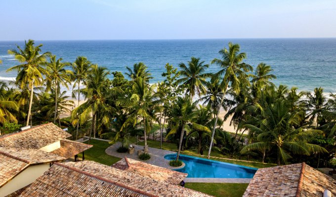 Location Villa Sri Lanka bord de mer à Dikwella avec piscine privée et personnel