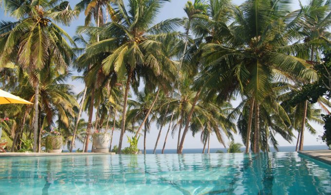 Location Villa Sri Lanka bord de mer à Dikwella avec piscine privée et personnel